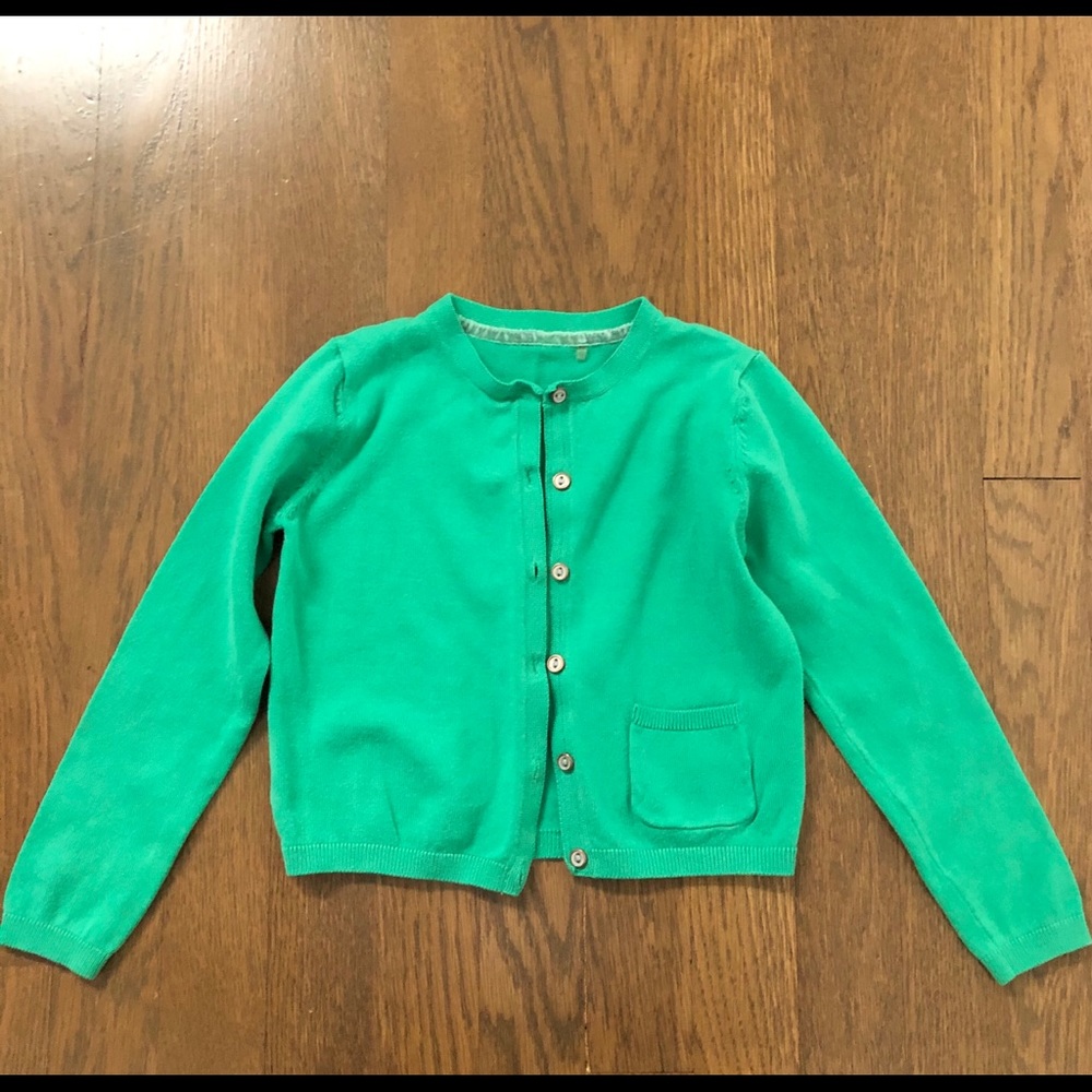 Green Cotton Cardigan